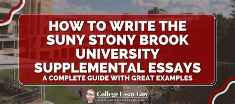 does stony brook have supplemental essays