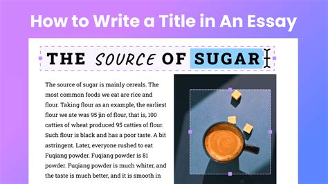 How to Type a Title in an Essay: A Detailed Insight